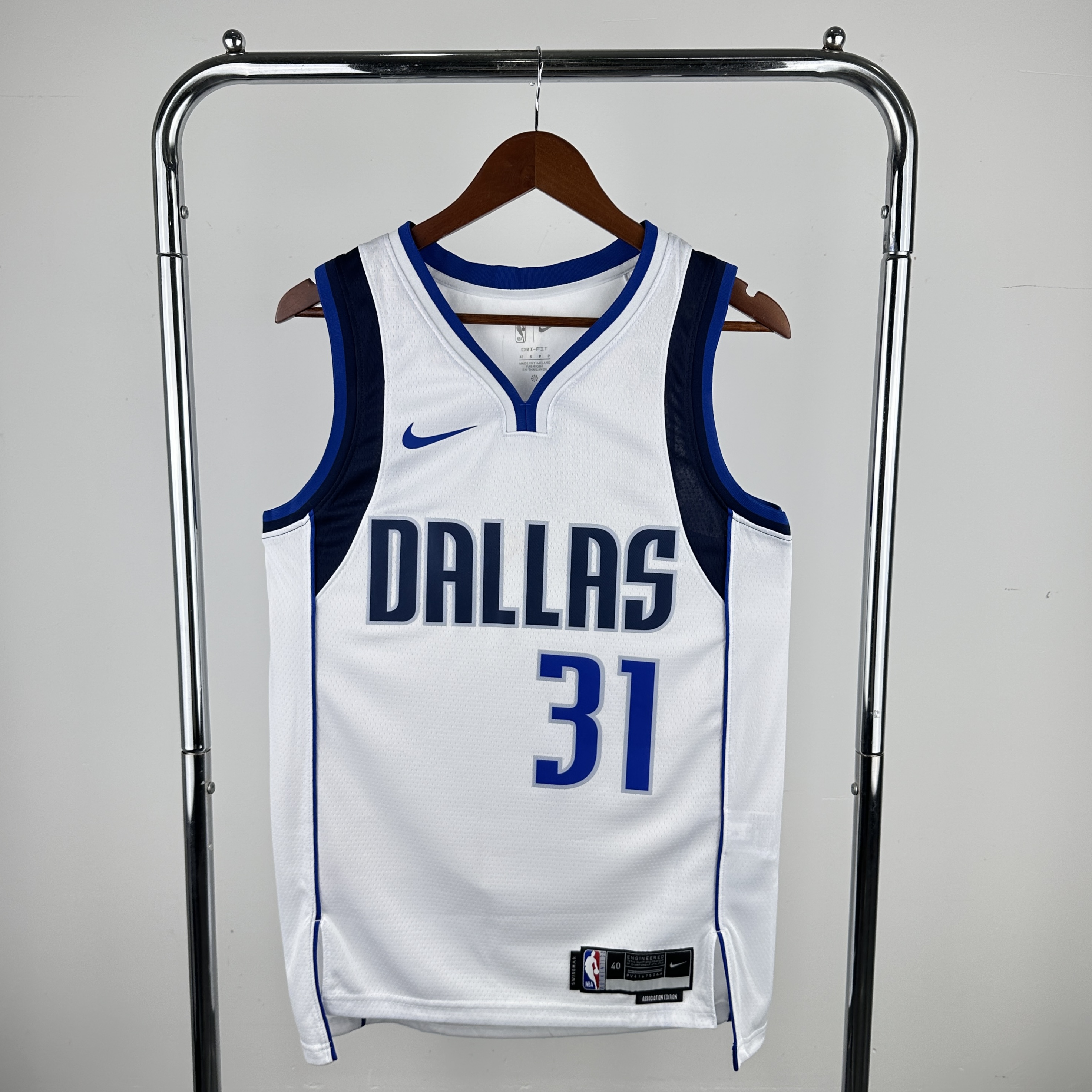 Men Dallas Mavericks #31 Thompson White Seasons Nike 2024 NBA Jersey->dallas mavericks->NBA Jersey